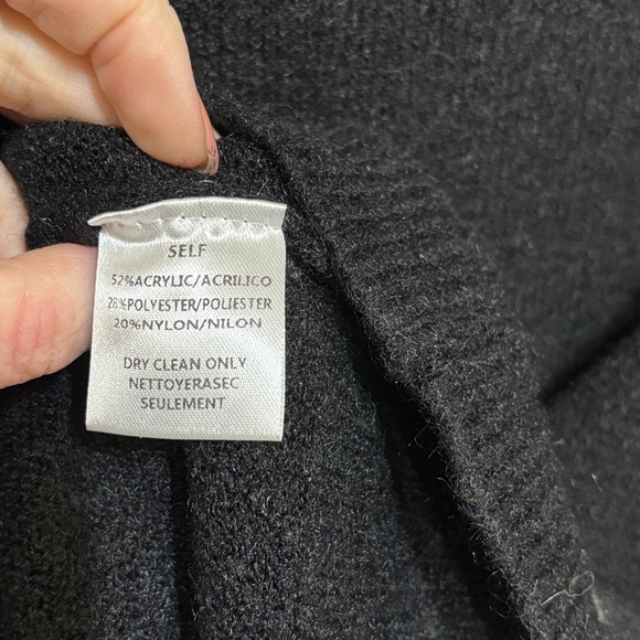 ADORA Black Crew Neck Sweater with Long Sleeves - Picture 3 of 3